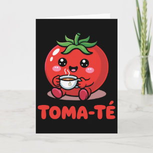 Pun Tomaat Grappige Maestra School Spaanse Leraar Kaart
