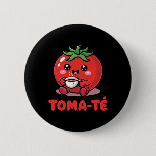 Pun Tomaat Grappige Maestra School Spaanse Leraar Ronde Button 5,7 Cm