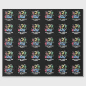 Pun-tuation Marks Funny Punctuation Pun Dark BG Cadeaupapier (Vlak)