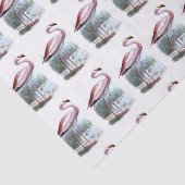 Puna Flamingo  Illustratie Tissuepapier (Detail)