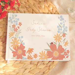 Punaise de l'amour Fleurie Rétro Fille Baby Shower