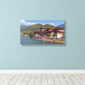 Punakha Dzong - Bhutan Canvas Afdruk (Insitu (Houten vloer))