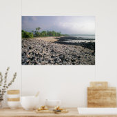 Punaluʻu Black Sand Beach Hawaii Big Island Poster (Keuken)