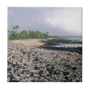 Punaluʻu Black Sand Beach Hawaii Big Island Tegeltje
