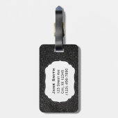 Punalu'u Black Sand Beach Hawaii Bagagelabel (Achterkant verticaal)