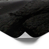 Punalu'u Black Sand Beach Poster (Hoek)