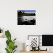 Punalu'u Black Sand Beach Poster (Thuiskantoor)