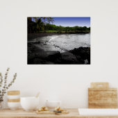 Punalu'u Black Sand Beach Poster (Keuken)