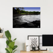 Punalu'u Black Sand Beach Poster (Thuiskantoor)