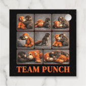 Punch Baby Monkey Bedankjes Labels (Achterkant)