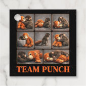 Punch Baby Monkey Bedankjes Labels (Voorkant)