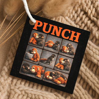 Punch Baby Monkey Bedankjes Labels