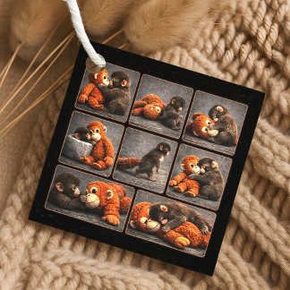 Punch Baby Monkey Bedankjes Labels