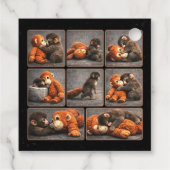 Punch Baby Monkey Bedankjes Labels (Achterkant)