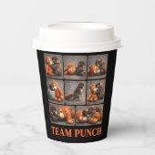 Punch Baby Monkey Papieren Bekers (Voorkant)