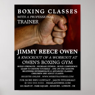 Punch Bag, Boksen klas advertentie Poster