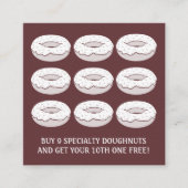 punch de fidélité diamant de beigne rétro (Devant)