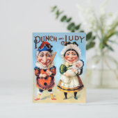 Punch en Judy Briefkaart (Staand voorkant)