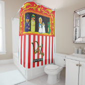 Punch en Judy Douchegordijn (In situ)