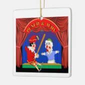 Punch en Judy Keramisch Ornament (Links)
