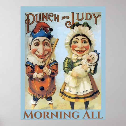  Punch en Judy Poster, voeg tekst Poster toe (Voorkant)