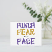 Punch Fear in Face Briefkaart (Staand voorkant)