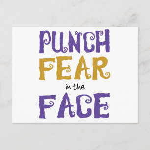 Punch Fear in Face Briefkaart