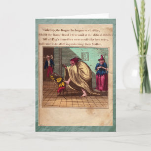 Punch & Judy Story Bord IX Wenskaart Kaart