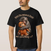 Punch-kun Monkey  Hug Graphic Tee. T-shirt (Voorkant)