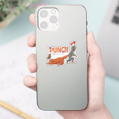 ‏Punch‑kun & Plush Monkey – Kawaii for Kids Sticker (Telefoon)
