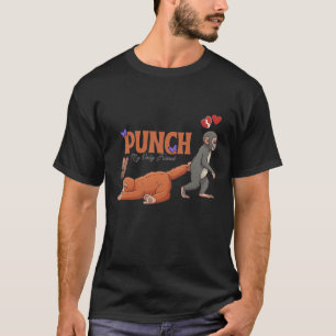 Punch‑kun & Plush Monkey – Kawaii voor kinderen T-shirt