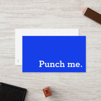 Punch Me Simple Dark Loyalty Coffee Punch-Card