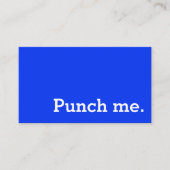 Punch Me Simple Dark Loyalty Coffee Punch-Card (Voorkant)
