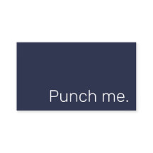 Punch me Simple Dark Loyalty Coffee Reward Card