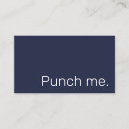 Punch me Simple Dark Loyalty Coffee Reward Card