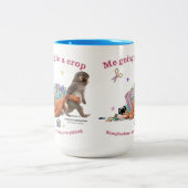 Punch the Monkey Two-Tone Coffee Mug 15oz (Centre)