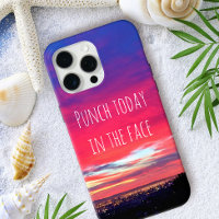Punch Vandaag in Gezicht Roze Californië Zonsonder