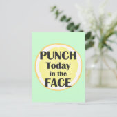 Punch vandaag in het gezicht Briefkaart Inspireren (Staand voorkant)