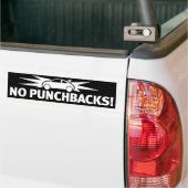 Punchbuggy White - geen Punchbacks! Bumpersticker (Op Truck)