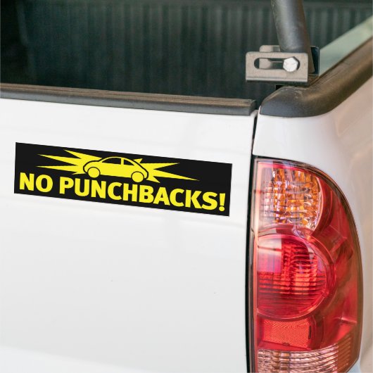 Punchbuggy Yellow - geen Punchbacks! Bumpersticker (Op Truck)