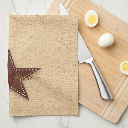 Punched Tin Star Kitchen Towel Theedoek (Quarter Fold)