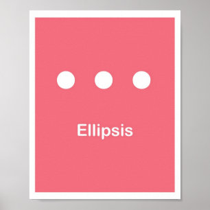 punctiemarkeringen — Ellipse Poster