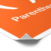 punctiemarkeringen — haakje poster (Hoek)