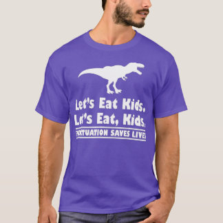 Punctuatie bewaart levens Grammar Dinosaur laat et T-shirt