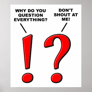 Punctuatie Funny Poster