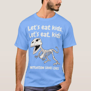 Punctuatie Grammatica Dinosaurus Engels Leraar T-shirt