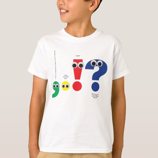 Punctuatie-mensen T-shirt (Voorkant)