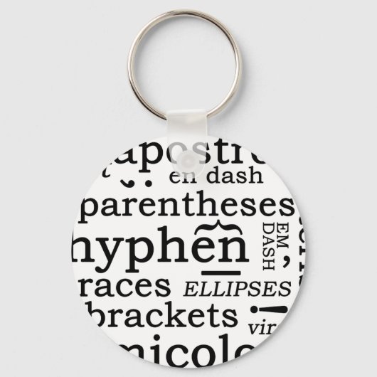 Punctuatie Sleutelhanger (Voorkant)