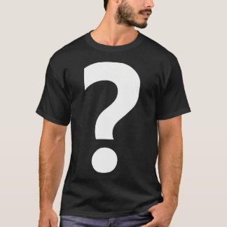 Punctuatie-vraagteken T-shirt