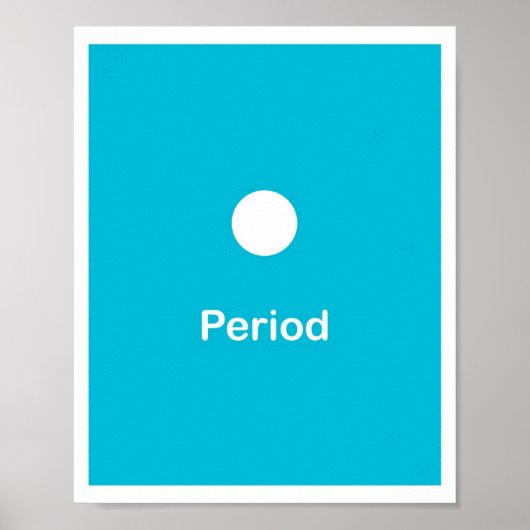 Punctuatiemarkeringen — Periode Poster (Voorkant)